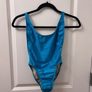 AMERICAN APPAREL Vibrant Blue One-Piece Swimsuit